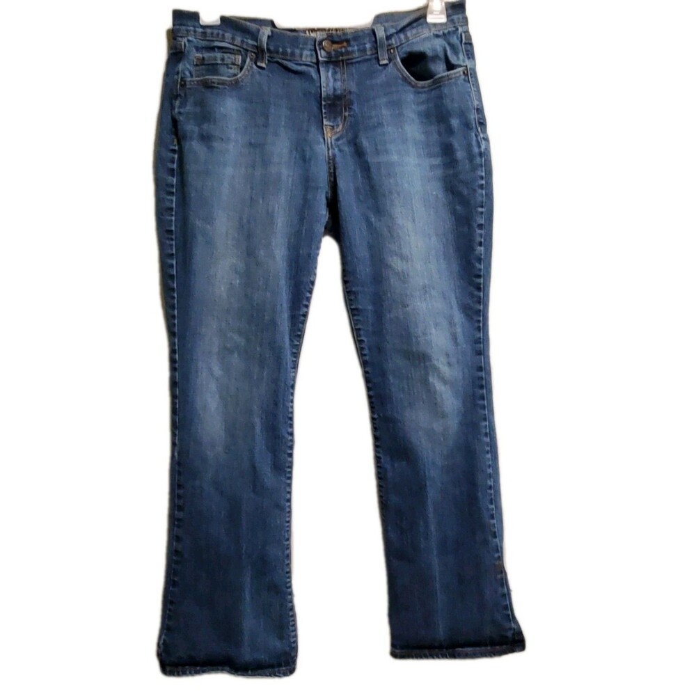 Old Navy Sweetheart Jeans Womens Size 12s Blue Straight Leg‎ Bootcut